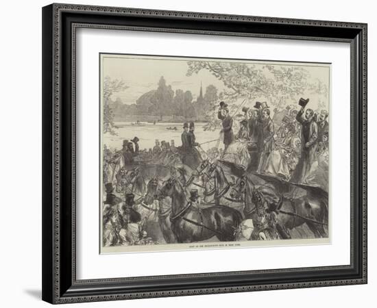 Meet of the Four-In-Hand Club in Hyde Park-Arthur Hopkins-Framed Giclee Print