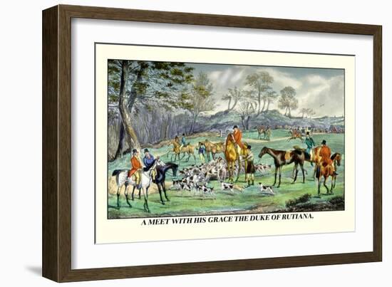 Meet with His Grace the Duke of Rutiana-Henry Thomas Alken-Framed Art Print