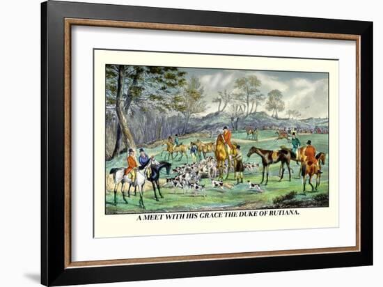 Meet with His Grace the Duke of Rutiana-Henry Thomas Alken-Framed Art Print