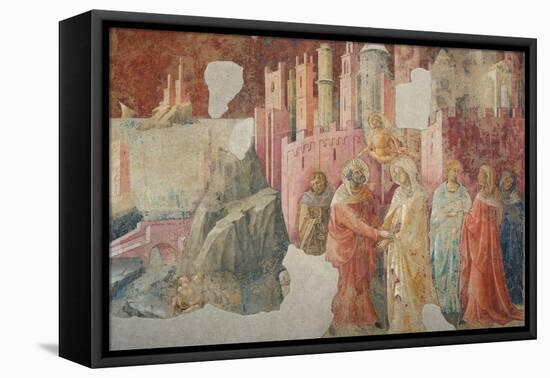 Meeting at the Golden Gate-Lorenzo Monaco-Framed Premier Image Canvas