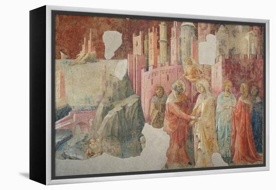 Meeting at the Golden Gate-Lorenzo Monaco-Framed Premier Image Canvas