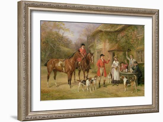 Meeting at the Three Pigeons-Heywood Hardy-Framed Giclee Print