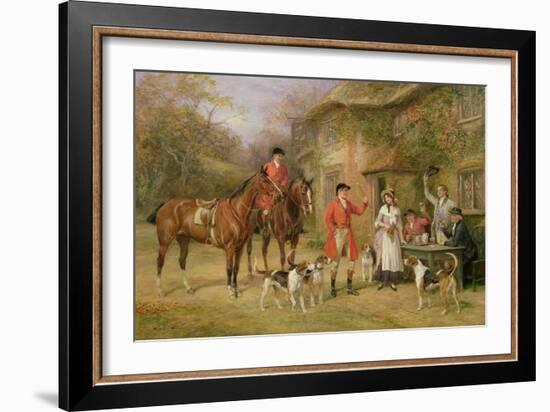 Meeting at the Three Pigeons-Heywood Hardy-Framed Giclee Print