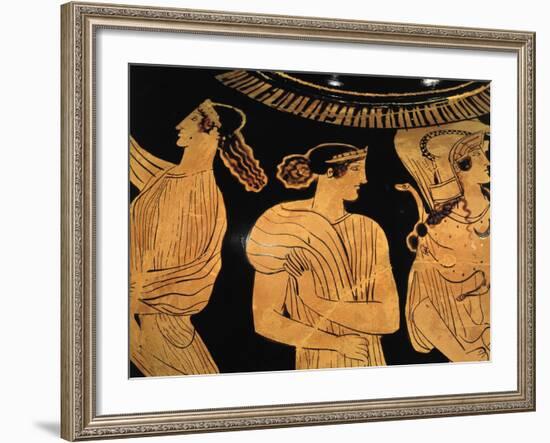 Meeting Between Odysseus and Nausicaa, Amphora-null-Framed Giclee Print