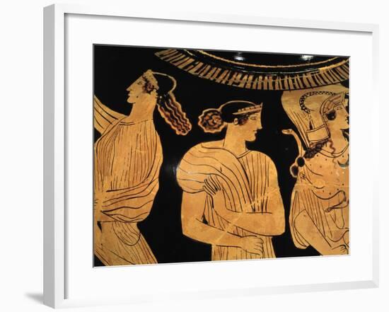 Meeting Between Odysseus and Nausicaa, Amphora-null-Framed Giclee Print