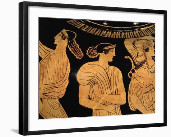 Meeting Between Odysseus and Nausicaa, Amphora-null-Framed Giclee Print