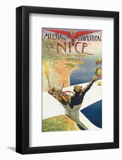 Meeting D'Aviation, Nice-Charles Leonce Brosse-Framed Art Print