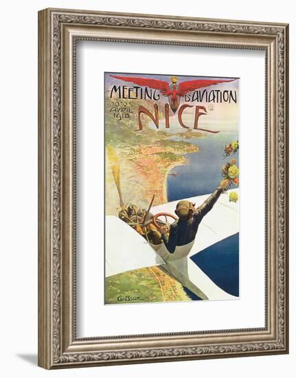 Meeting D'Aviation, Nice-Charles Leonce Brosse-Framed Art Print