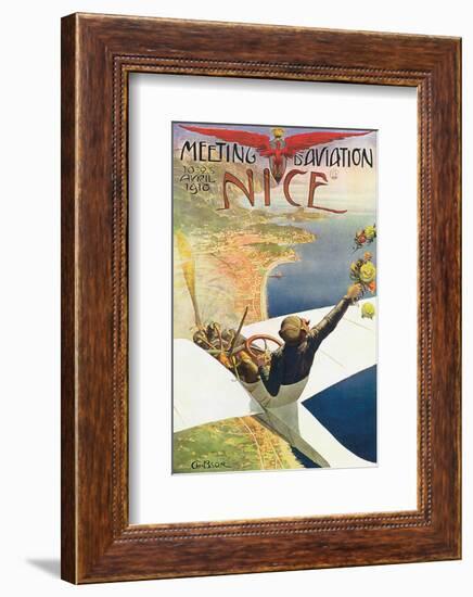 Meeting D'Aviation, Nice-Charles Leonce Brosse-Framed Art Print