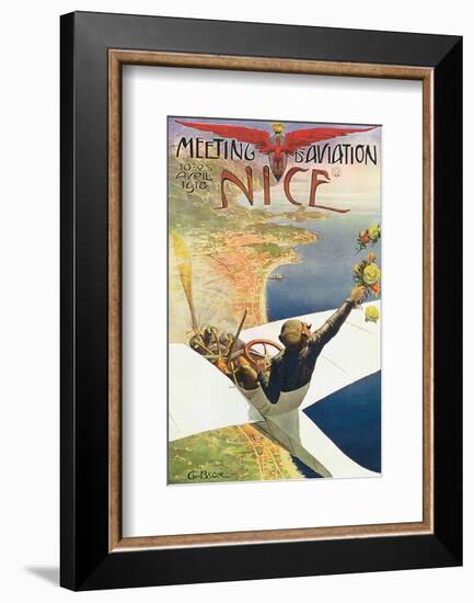 Meeting D'Aviation, Nice-Charles Leonce Brosse-Framed Art Print