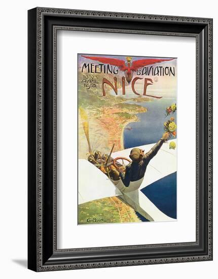 Meeting D'Aviation, Nice-Charles Leonce Brosse-Framed Art Print