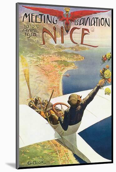 Meeting D'Aviation, Nice-Charles Leonce Brosse-Mounted Art Print