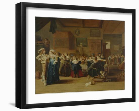 Meeting in an Interior (Oil on Canvas)-Dirck Hals-Framed Giclee Print