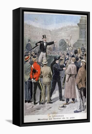 Meeting in Favour of Peace, London, 1899-null-Framed Premier Image Canvas