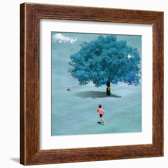 Meeting In Heaven-Nancy Tillman-Framed Art Print