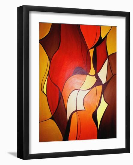 Meeting In The Middle 2007 II-Ruth Palmer-Framed Art Print