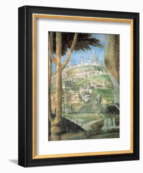 Meeting (landscape)-Andrea Mantegna-Framed Art Print