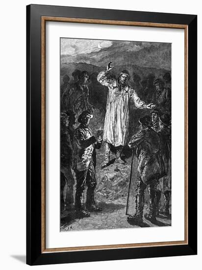 Meeting of Agricultural Labourers at Wootton Bassett, Wiltshire, C19th Century-null-Framed Giclee Print