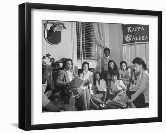 Meeting of Alpha Kappa Alpha Sorority at Howard University-null-Framed Photographic Print