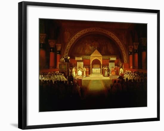 Meeting of Chapter of Knights Templar in Paris, April 22, 1147-Francois-Marius Granet-Framed Giclee Print