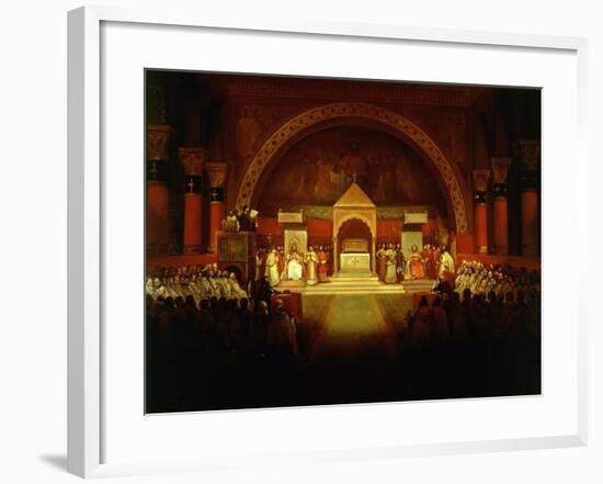 Meeting of Chapter of Knights Templar in Paris, April 22, 1147-Francois-Marius Granet-Framed Giclee Print