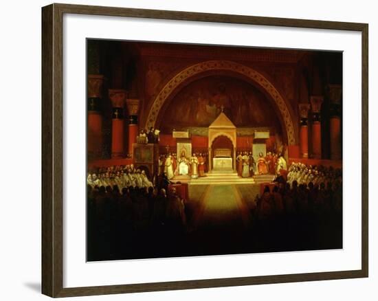 Meeting of Chapter of Knights Templar in Paris, April 22, 1147-Francois-Marius Granet-Framed Giclee Print