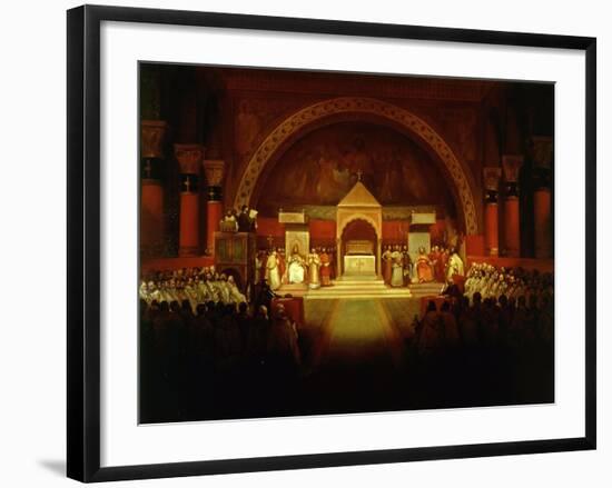 Meeting of Chapter of Knights Templar in Paris, April 22, 1147-Francois-Marius Granet-Framed Giclee Print