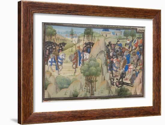 Meeting of Conrad III of Germany and Louis VII of France-null-Framed Giclee Print