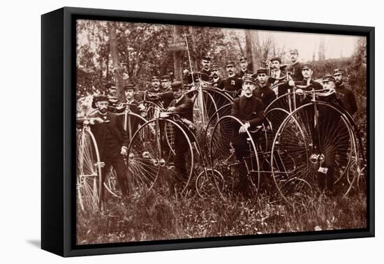 Meeting of Cyclists, c.1900-American Photographer-Framed Premier Image Canvas