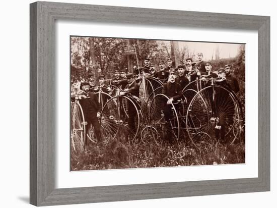 Meeting of Cyclists, c.1900-American Photographer-Framed Photographic Print