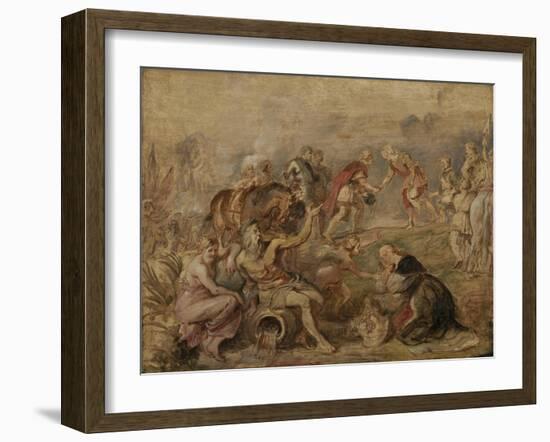 Meeting of King Ferdinand of Hungary and Cardinal-Infante Ferdinand of Spain at Nördlingen, 1635-Peter Paul Rubens-Framed Giclee Print