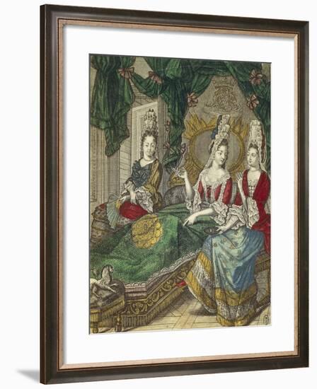 Meeting of Ladies-null-Framed Giclee Print