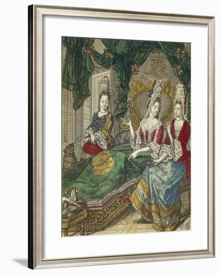 Meeting of Ladies-null-Framed Giclee Print