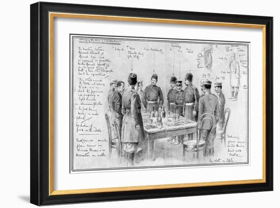 Meeting of Opposing Generals, Russo-Japanese War, 1904-5-null-Framed Giclee Print