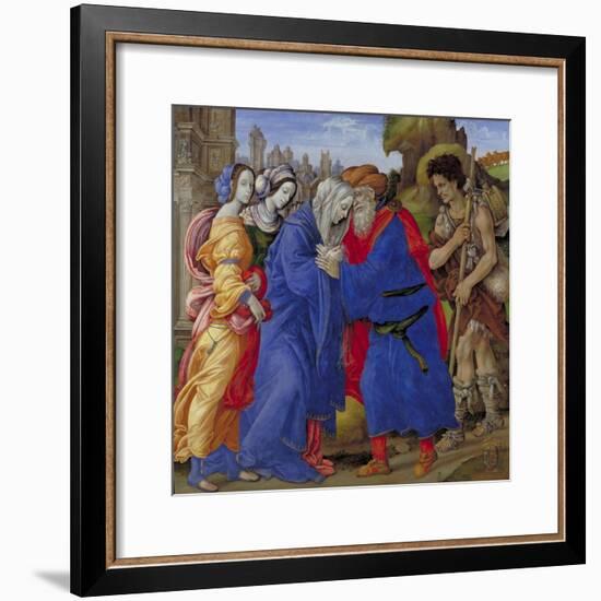 Meeting of Saints Joachim and Anne at the Golden Gate, 1497-Filippino Lippi-Framed Giclee Print