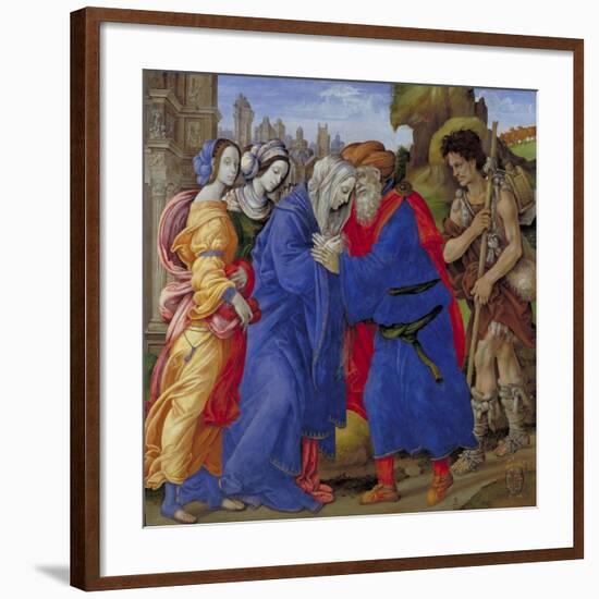 Meeting of Saints Joachim and Anne at the Golden Gate, 1497-Filippino Lippi-Framed Giclee Print