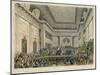 Meeting of the British and Foreign Bible Society in Freemasons Hall-C. Clark-Mounted Art Print