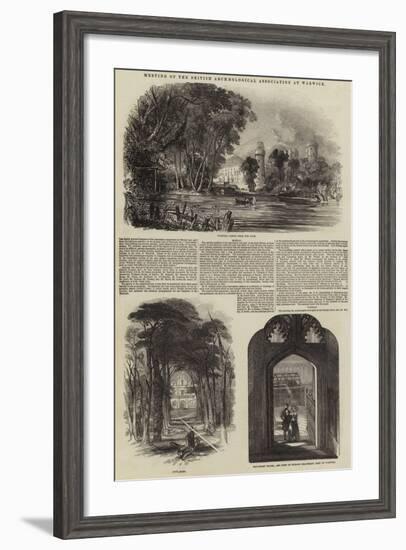 Meeting of the British Archaeological Association at Warwick-null-Framed Giclee Print