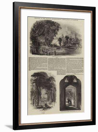 Meeting of the British Archaeological Association at Warwick-null-Framed Giclee Print