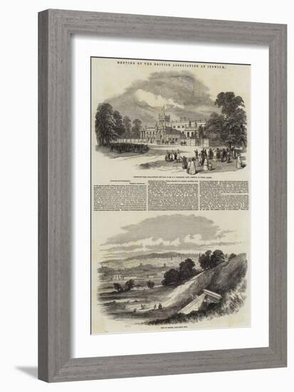 Meeting of the British Association at Ipswich-Samuel Read-Framed Giclee Print