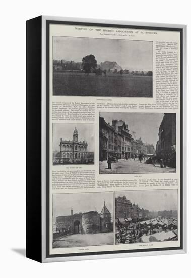 Meeting of the British Association at Nottingham-null-Framed Premier Image Canvas