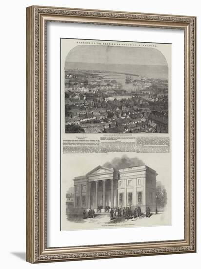 Meeting of the British Association, at Swansea-null-Framed Giclee Print