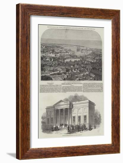 Meeting of the British Association, at Swansea-null-Framed Giclee Print