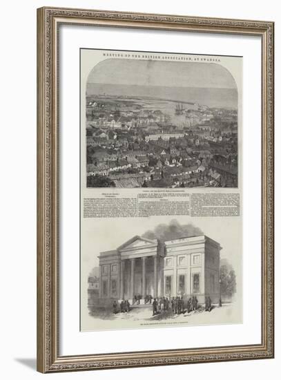 Meeting of the British Association, at Swansea-null-Framed Giclee Print