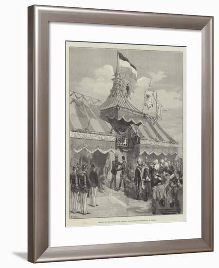 Meeting of the Emperors of Germany and Austria at Rohnstock, in Silesia-Thomas Walter Wilson-Framed Giclee Print