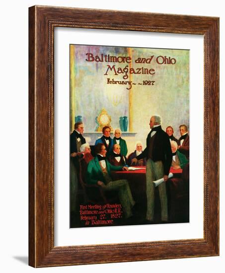 Meeting of the Founders 1927-Charles H. Dickson-Framed Giclee Print