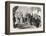 Meeting of the French and Spanish Royal Families in the Hotel De Ville, St. Sebastian, 1865-null-Framed Premier Image Canvas
