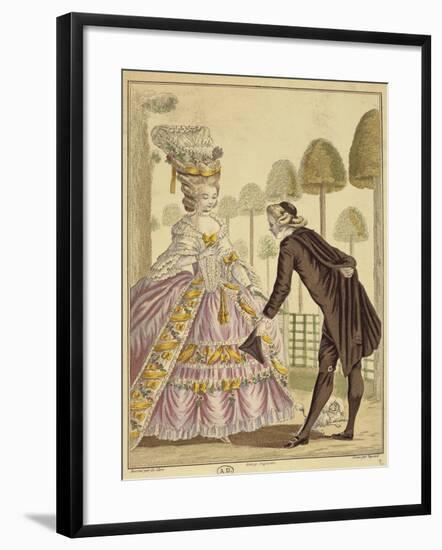 Meeting of the Knight Des Grieux and Manon Lescaut in Amiens-Sebastien Leclerc-Framed Giclee Print