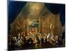 Meeting of the Masonic Lodge, Vienna, 18th Century-null-Mounted Giclee Print