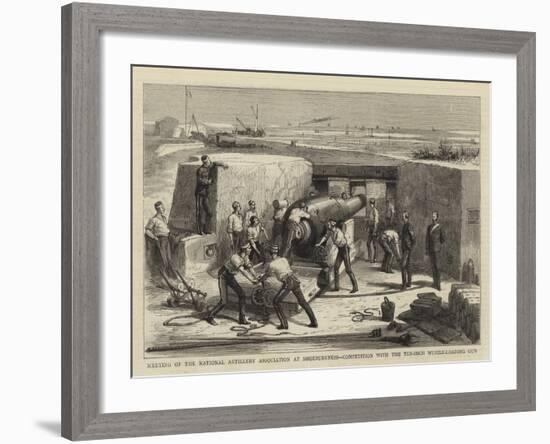 Meeting of the National Artillery Association at Shoeburyness-null-Framed Giclee Print